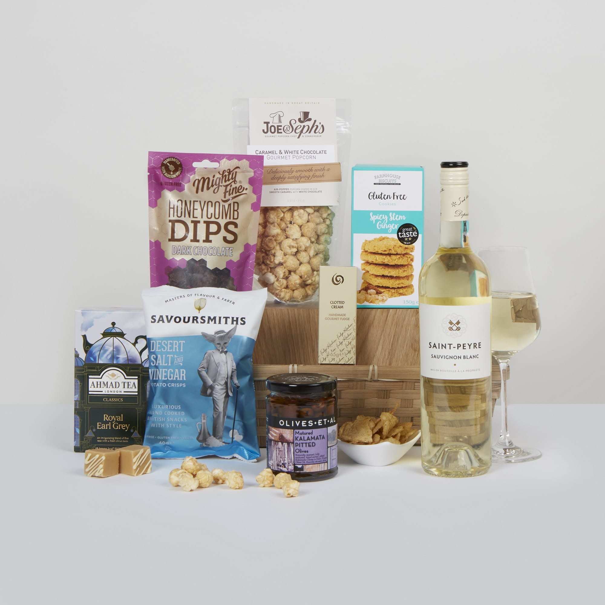 GLUTEN FREE HAMPER WITH WINE Gifts to Britain